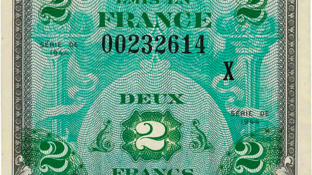 2 francs Drapeau type 1944