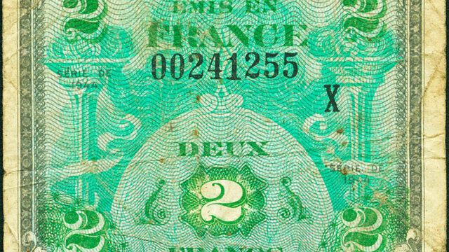 2 francs Drapeau type 1944