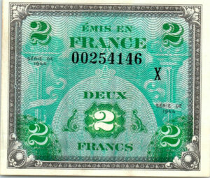 2 francs Drapeau type 1944