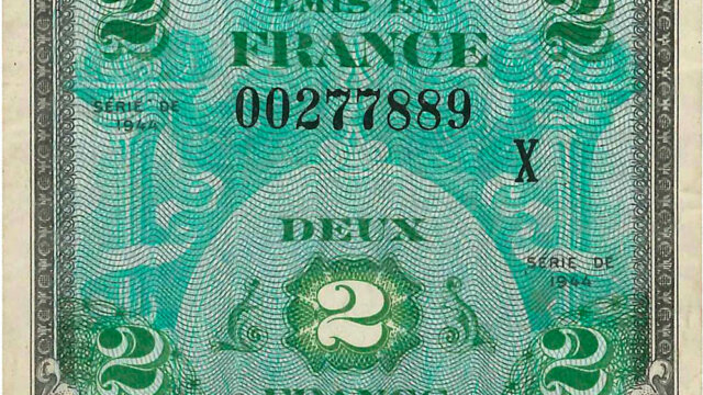 2 francs Drapeau type 1944