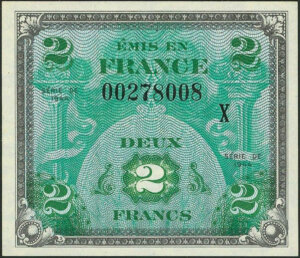 2 francs Drapeau type 1944