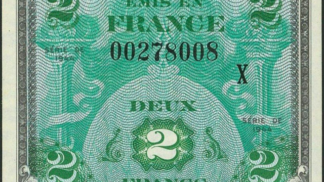 2 francs Drapeau type 1944