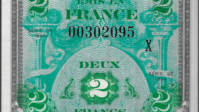 2 francs Drapeau type 1944