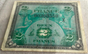 2 francs Drapeau type 1944