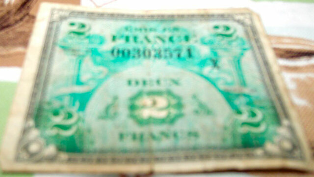 2 francs Drapeau type 1944