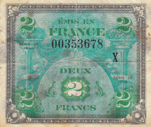 2 francs Drapeau type 1944