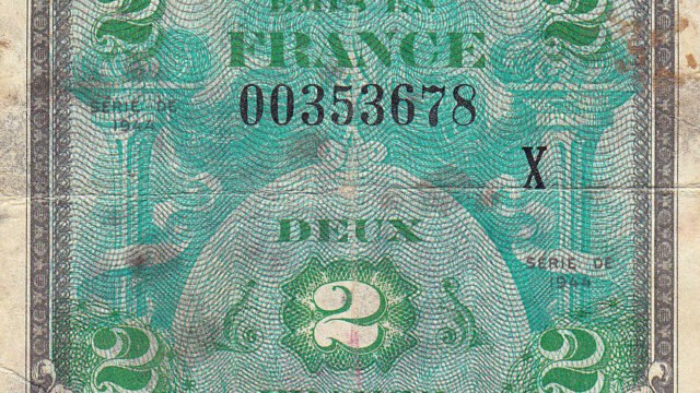 2 francs Drapeau type 1944