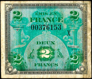 2 francs Drapeau type 1944