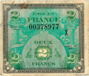 2 francs Drapeau type 1944