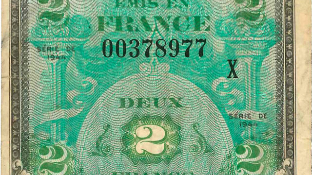 2 francs Drapeau type 1944