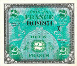 2 francs Drapeau type 1944