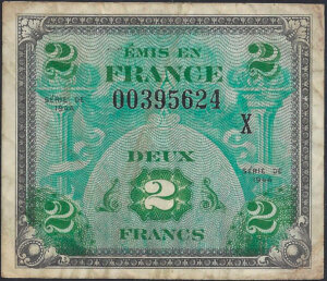 2 francs Drapeau type 1944