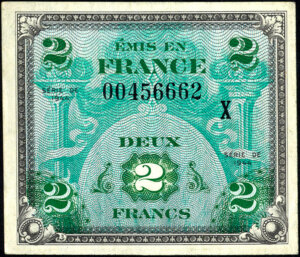 2 francs Drapeau type 1944