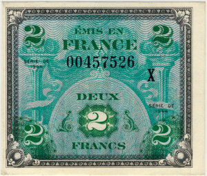 2 francs Drapeau type 1944