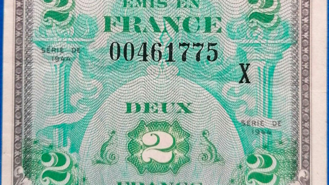 2 francs Drapeau type 1944