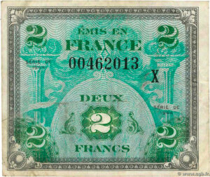 2 francs Drapeau type 1944