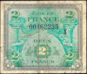 2 francs Drapeau type 1944