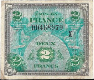 2 francs Drapeau type 1944