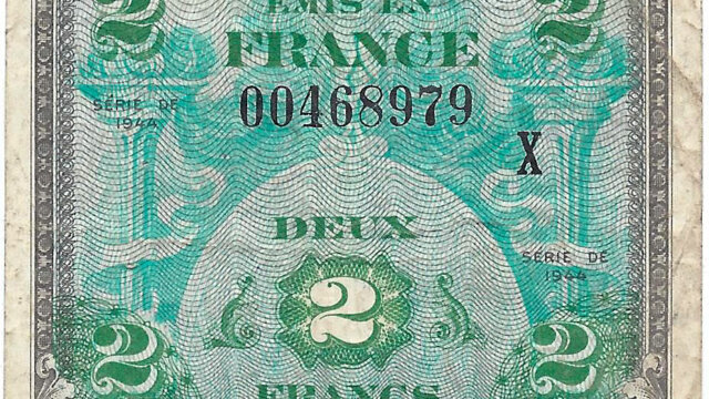 2 francs Drapeau type 1944