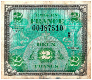 2 francs Drapeau type 1944