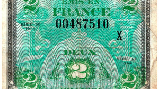 2 francs Drapeau type 1944