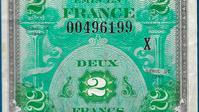 2 francs Drapeau type 1944