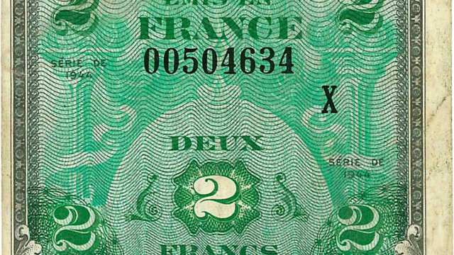 2 francs Drapeau type 1944