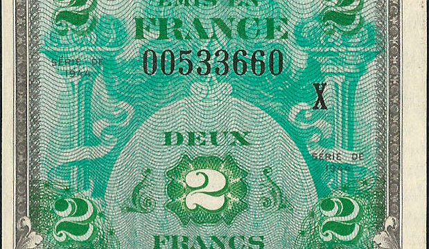 2 francs Drapeau type 1944