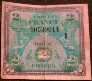 2 francs Drapeau type 1944