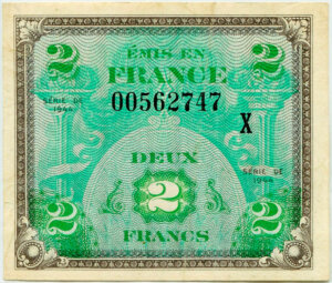 2 francs Drapeau type 1944