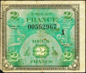 2 francs Drapeau type 1944