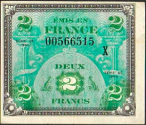 2 francs Drapeau type 1944