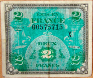 2 francs Drapeau type 1944