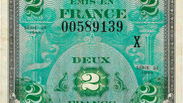 2 francs Drapeau type 1944