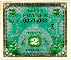 2 francs Drapeau type 1944