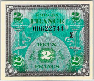 2 francs Drapeau type 1944