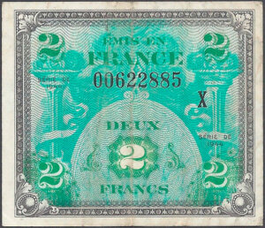 2 francs Drapeau type 1944