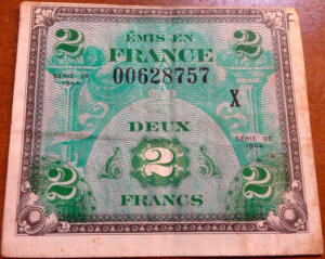 2 francs Drapeau type 1944