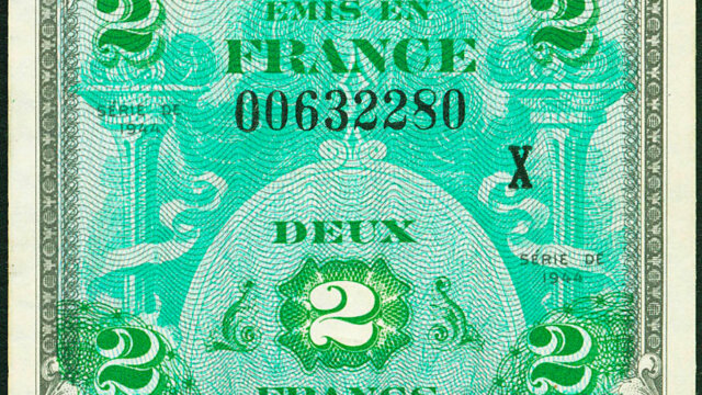 2 francs Drapeau type 1944