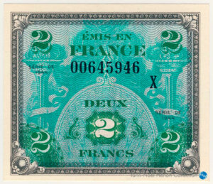 2 francs Drapeau type 1944