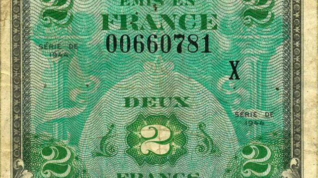 2 francs Drapeau type 1944