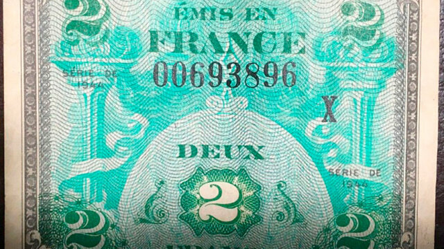 2 francs Drapeau type 1944