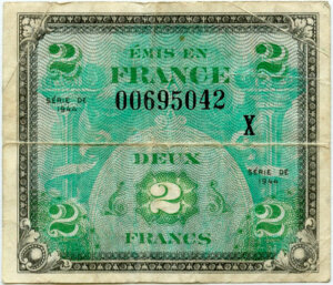 2 francs Drapeau type 1944