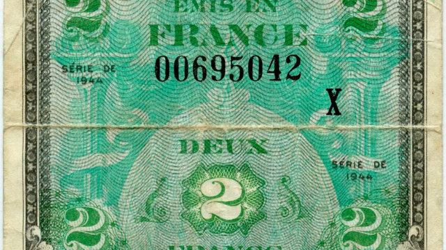 2 francs Drapeau type 1944