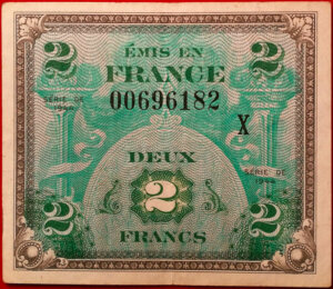 2 francs Drapeau type 1944