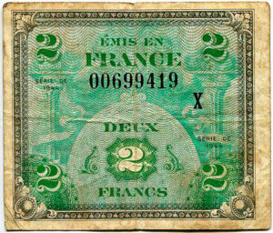 2 francs Drapeau type 1944