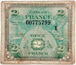 2 francs Drapeau type 1944