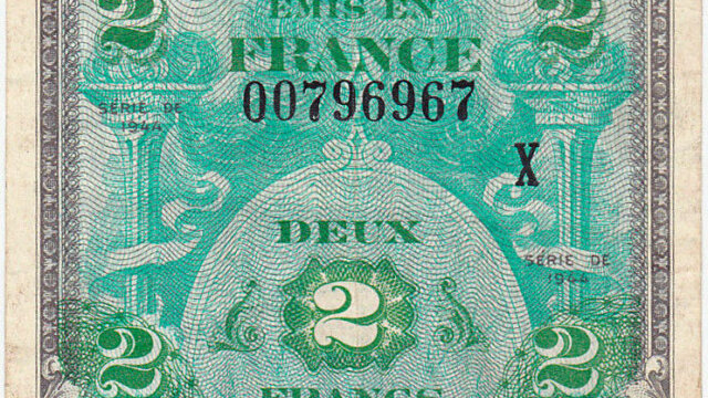 2 francs Drapeau type 1944