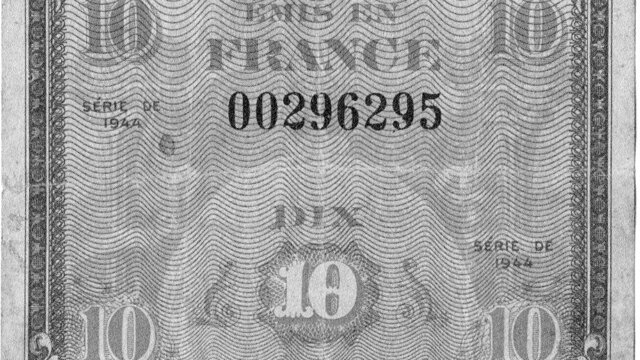 10 francs Drapeau type 1944