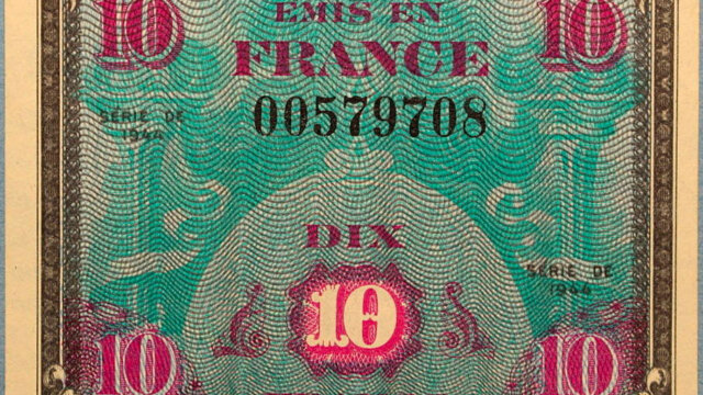 10 francs Drapeau type 1944